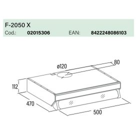 CATA - Páraelszívó F-2050 X/Linox