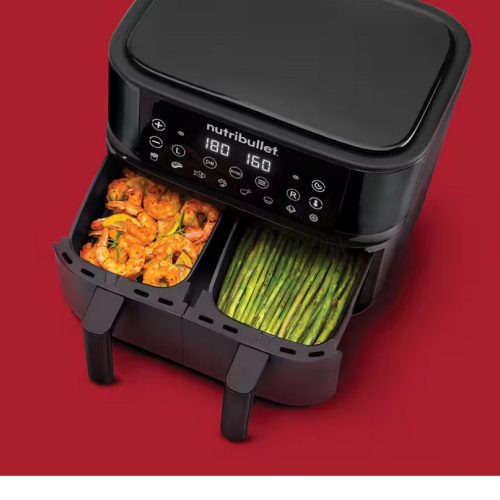 NUTRIBULLET NBA081B fekete 8 l forrólevegős sütő