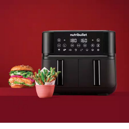 NUTRIBULLET NBA081B fekete 8 l forrólevegős sütő