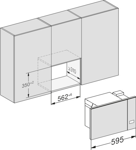 Miele M 2230 SC Beépíthető mikrohullámú sütő