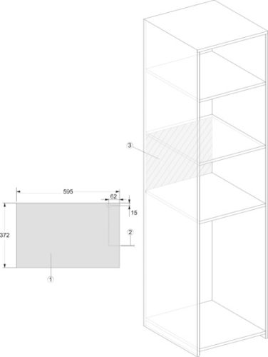 Miele M 2234 SC Beépíthető mikrohullámú sütő