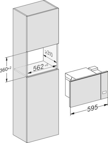 Miele M 2234 SC Beépíthető mikrohullámú sütő