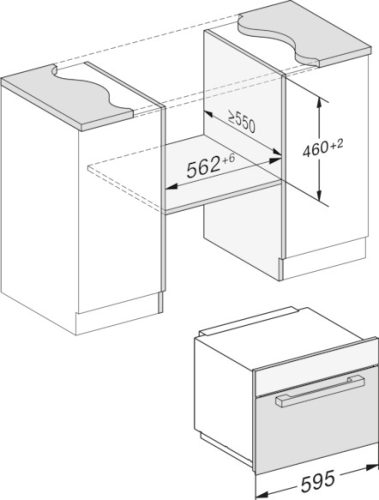 Miele M 7244 TC Beépíthető mikrohullámú sütő