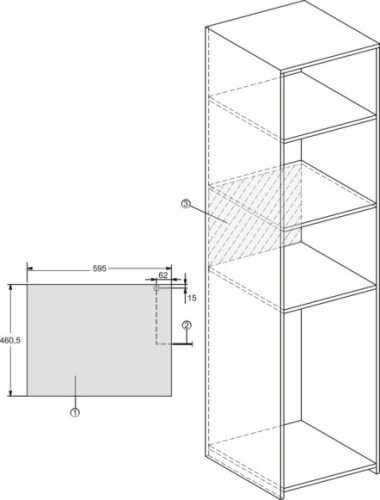 Miele M 2240 SC Beépíthető mikrohullámú sütő