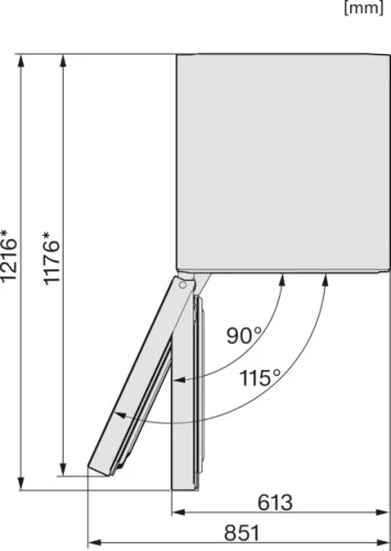 Miele KWNS 4784 DE Szabadonálló hűtő-fagyasztó