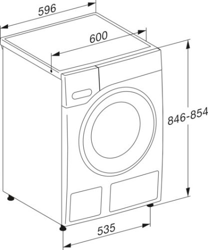 Miele WWG660 WCS TDos&9kg W1 elöltöltős mosógép