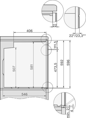 Miele H 7860 BPX Fogantyú nélküli sütő