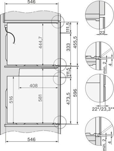 Miele H 7860 BPX Fogantyú nélküli sütő