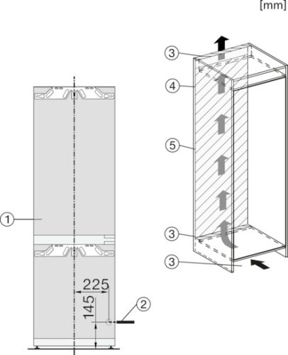 Miele KFN 7734 C Beépített hűtő-fagyasztó, 178 cm fülkemagasság