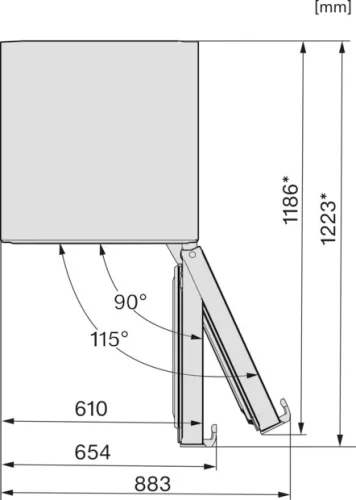Miele KFN 4799 AD Szabadonálló hűtő-fagyasztó