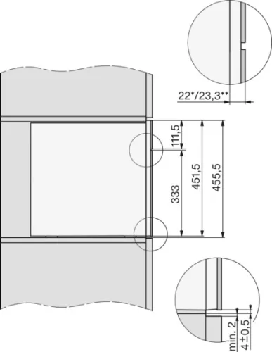Miele CVA 7845 Beépíthető kávéfőző DirectWater funkcióval