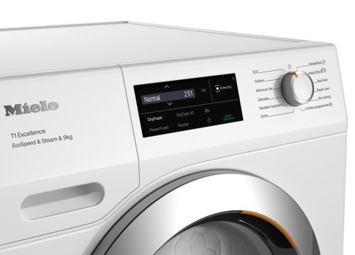 Miele TEL695WP EcoSpeed&Steam&9kg T1 hőszivattyús szárítógép