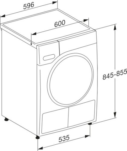 Miele TSL683WP EcoSpeed&Steam&9kg T1 hőszivattyús szárítógép