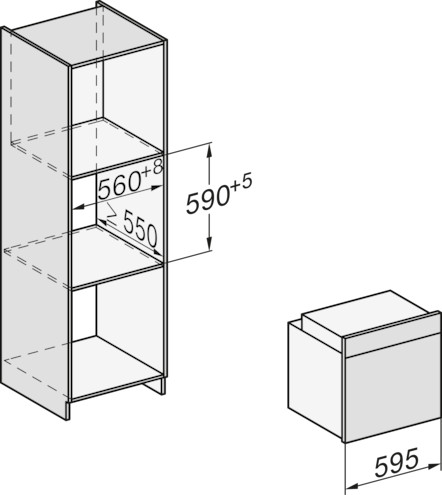 Miele H 7464 BPX Fogantyú nélküli sütő