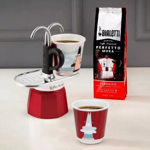 BIALETTI 1406/MR  MINI EXPRESS kávéfőző kotyogós 2 személyes szett