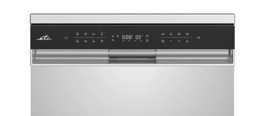 ETA 338090010B inox szabadonálló mosogatógép, 9 program, AquaStop védelem
