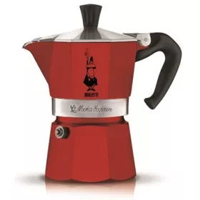   Bialetti 0004942 Moka Express kotyogós kávéfőző, piros, 3 adag