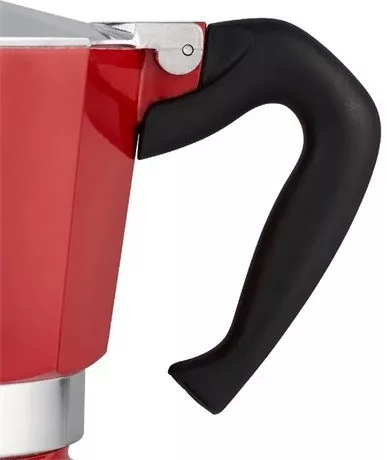 Bialetti 0004942 Moka Express kotyogós kávéfőző, piros, 3 adag