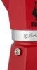 Bialetti 0004942 Moka Express kotyogós kávéfőző, piros, 3 adag