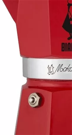 Bialetti 0004942 Moka Express kotyogós kávéfőző, piros, 3 adag