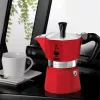 Bialetti 0004942 Moka Express kotyogós kávéfőző, piros, 3 adag