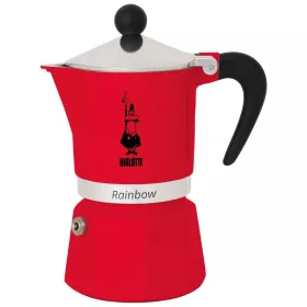 Bialetti Rainbow 4962 kotyogós kávéfőző, 3 adag, piros