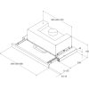 WHIRLPOOL AKR 5390/1 IX Inox, kihúzható elszívó