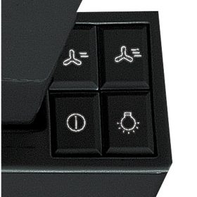   WHIRLPOOL AKR 750 G K Fekete üveg paneles beépíthető teleszkópos páraelszívó