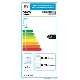 BEKO BBIM12400XCS beépíthető katalitikus sütő