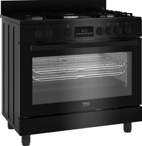 Beko BGM 11226 EB kombinált tűzhely, 5 gázfőzőzónával és 111 literes sütővel