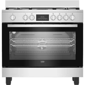   BEKO BGM11226EX kombinált tűzhely, 5 zónás gázfőzőlap, 111 l sütőtér, inox