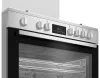 BEKO BGM11226EX kombinált tűzhely, 5 zónás gázfőzőlap, 111 l sütőtér, inox