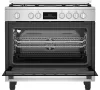 BEKO BGM11226EX kombinált tűzhely, 5 zónás gázfőzőlap, 111 l sütőtér, inox