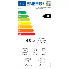 BEKO BM1WFSU36223WPBB keskeny elöltöltős mosógép