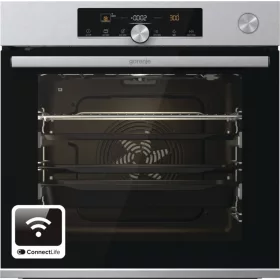   Gorenje BPSA6747A08XWI beépíthető pirolitikus multifunkciós sütő, 77 l, A+