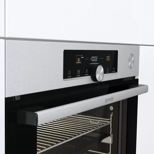Gorenje BPSA6747A08XWI beépíthető pirolitikus multifunkciós sütő, 77 l, A+