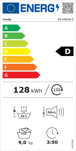 CANDY BS H9N2B-S hőszivattyús szárítógép