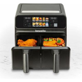 BEWELLO BW1002D forrólevegős sütő XXL, 4+4 liter