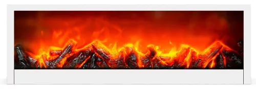 BEWELLO BW2015WH LED-es kandalló lánghatással, fehér, elemes vagy USB-s működés