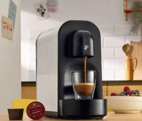 TCHIBO Cafissimo Now kapszulás kávéfőző, fehér – három kávétípus, helytakarékos kialakítás