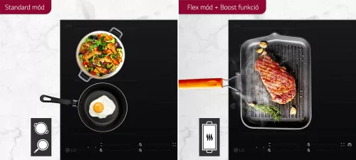 LG CBIZ2435B beépíthető indukciós főzőlap, fekete