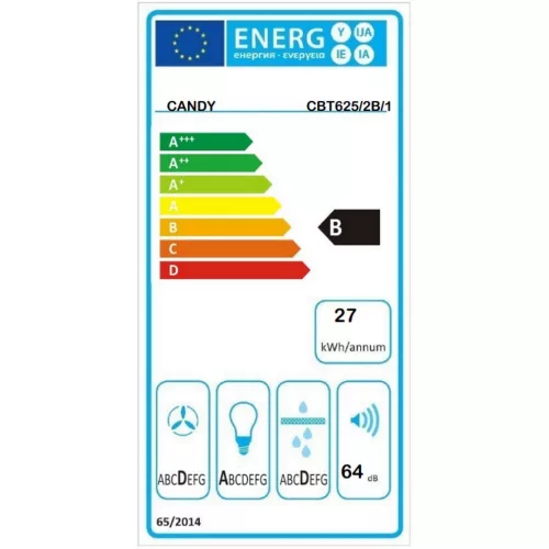 CANDY CBT625/2B/1 teleszkópos páraelszívó 60 cm, fekete