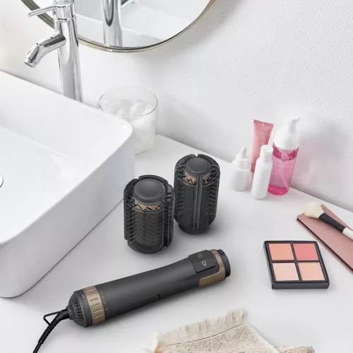 ROWENTA CF9528F0 forgókefés hajformázó szürke