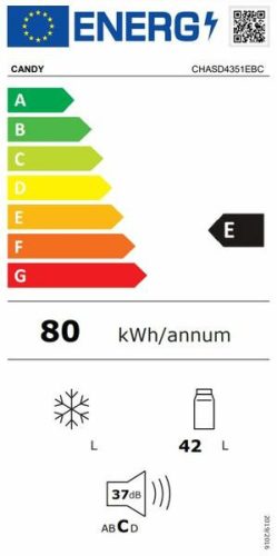 CANDY CHASD4351EBC egyajtós hűtőszekrény, mini bár