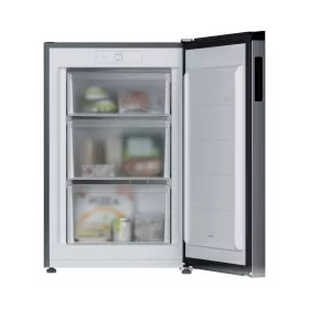   Candy CNUQ2L58EX City Mini Freezer 300 fagyasztógép, 90 l, E energiaosztály, ezüst, megfordítható ajtó