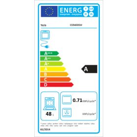 TESLA CS5400SW tűzhely elektromos