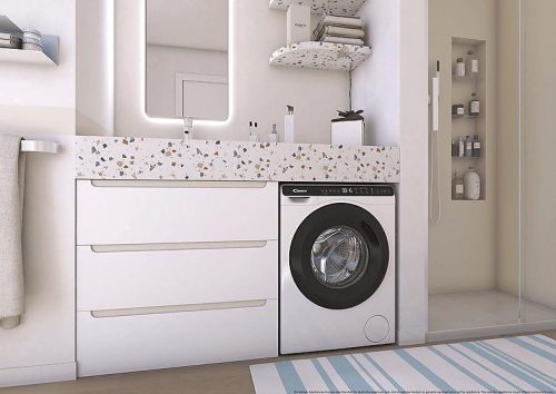 CANDY CW50-BP12307-S mini elöltöltős mosógép (5 kg) inverteres