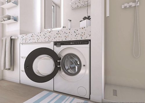 CANDY CW50-BP12307-S mini elöltöltős mosógép (5 kg) inverteres