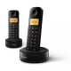PHILIPS D1602B/53 vezeték nélküli DECT telefon 2 kézibeszélő