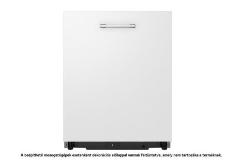 LG DB365TXS QuadWash™ beépíthető gőzös mosogatógép TrueSteam™ technológiával, Automatikus ajtónyitás, 14 teríték, ThinQ™ WiFi funkció